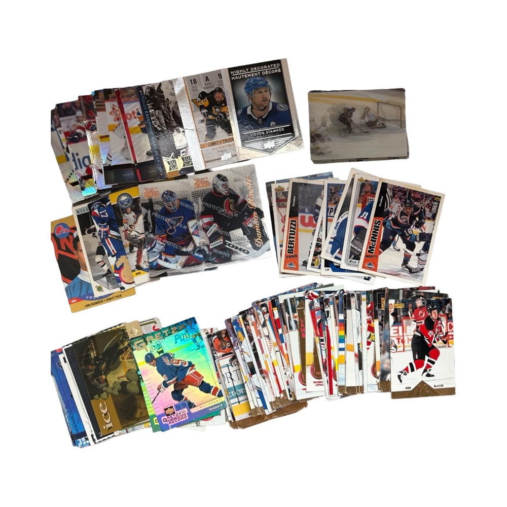 100+ Vintage Pinnacle and Top Deck Hockey Trading Card Collectibles